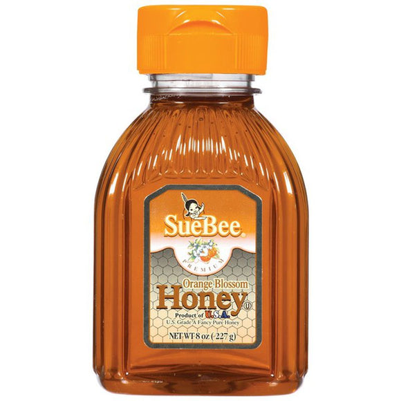 SUEBEE ORANGE BLSM HONEY 8OZ