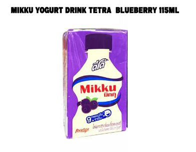MIKKU YOGURT DRNK TETRA BLUEBRRY 115ML