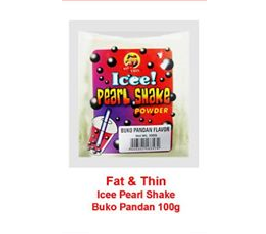 FAT & THIN PEARL SHAKE BUKO PANDAN 100GM