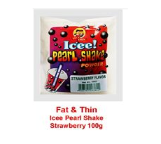 FAT & THIN PEARL SHAKE  STRAWBERRY 100GM