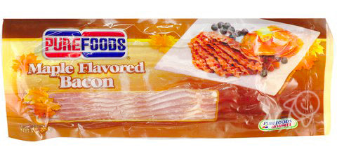 PURE FOODS MAPLE FLAVORED BACON 200GM