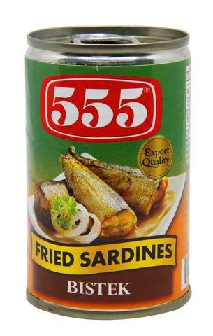 555 FRIED SARDINES BISTEK 155GM