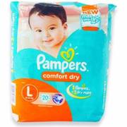 PAMPERS COMF LRG 20`S