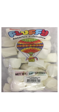FLUFFY M/MALLOW WHTE L 340GM